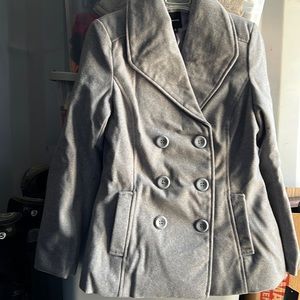 NWT- Rampage Slate Gray Peacoat
